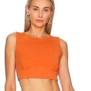 NWT REVOLVE Camila Coelho Fellie Crop Top in Orange